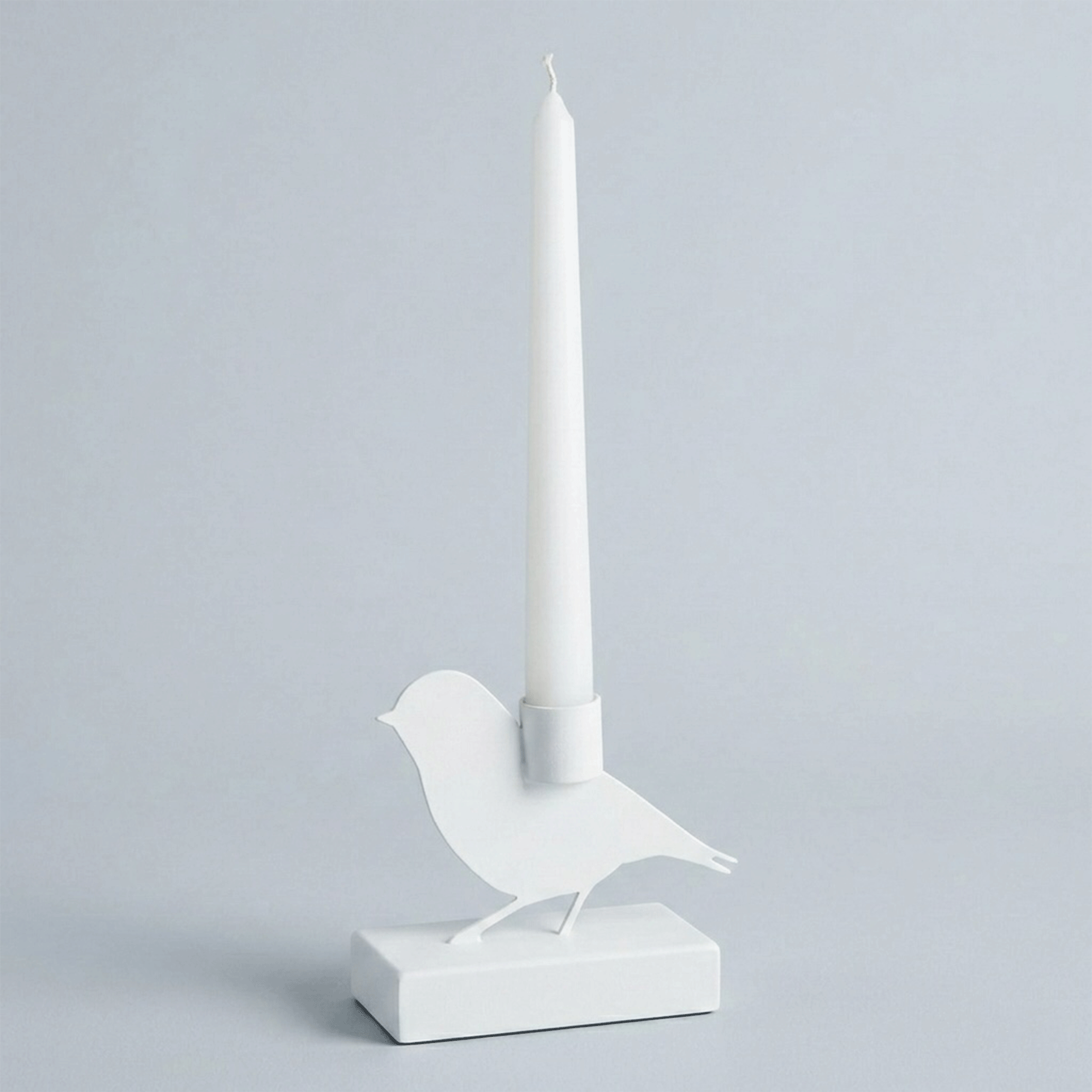 White Bird Candleholder