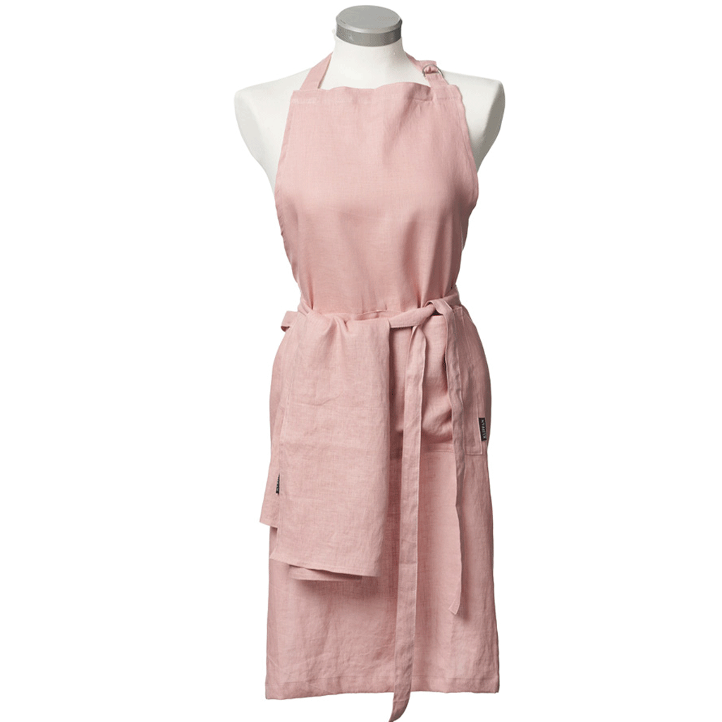 Linn Rose Stone washed linen Apron