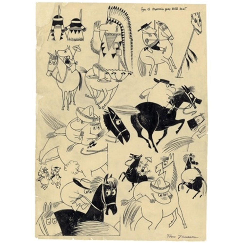 Moomin Sketch/Print On Horseback Limited Edition