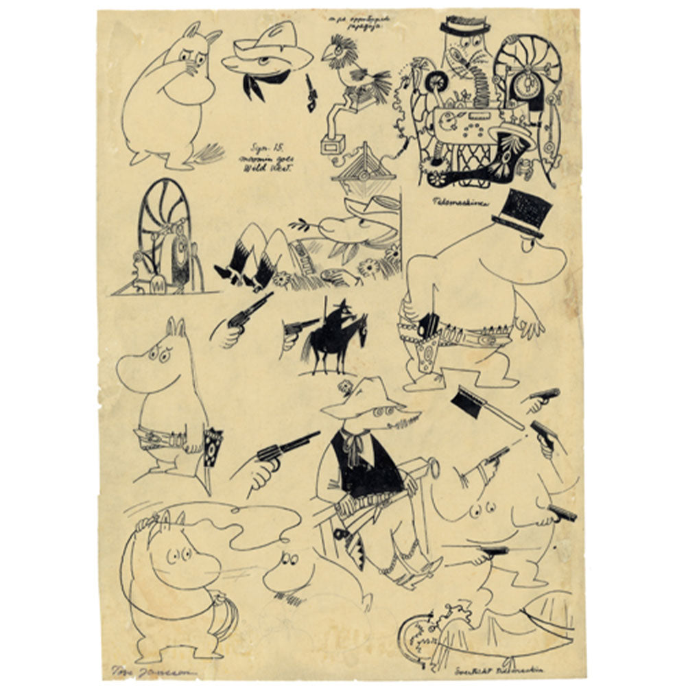 Moomin Sketch/Print Time Machine Ltd Edition
