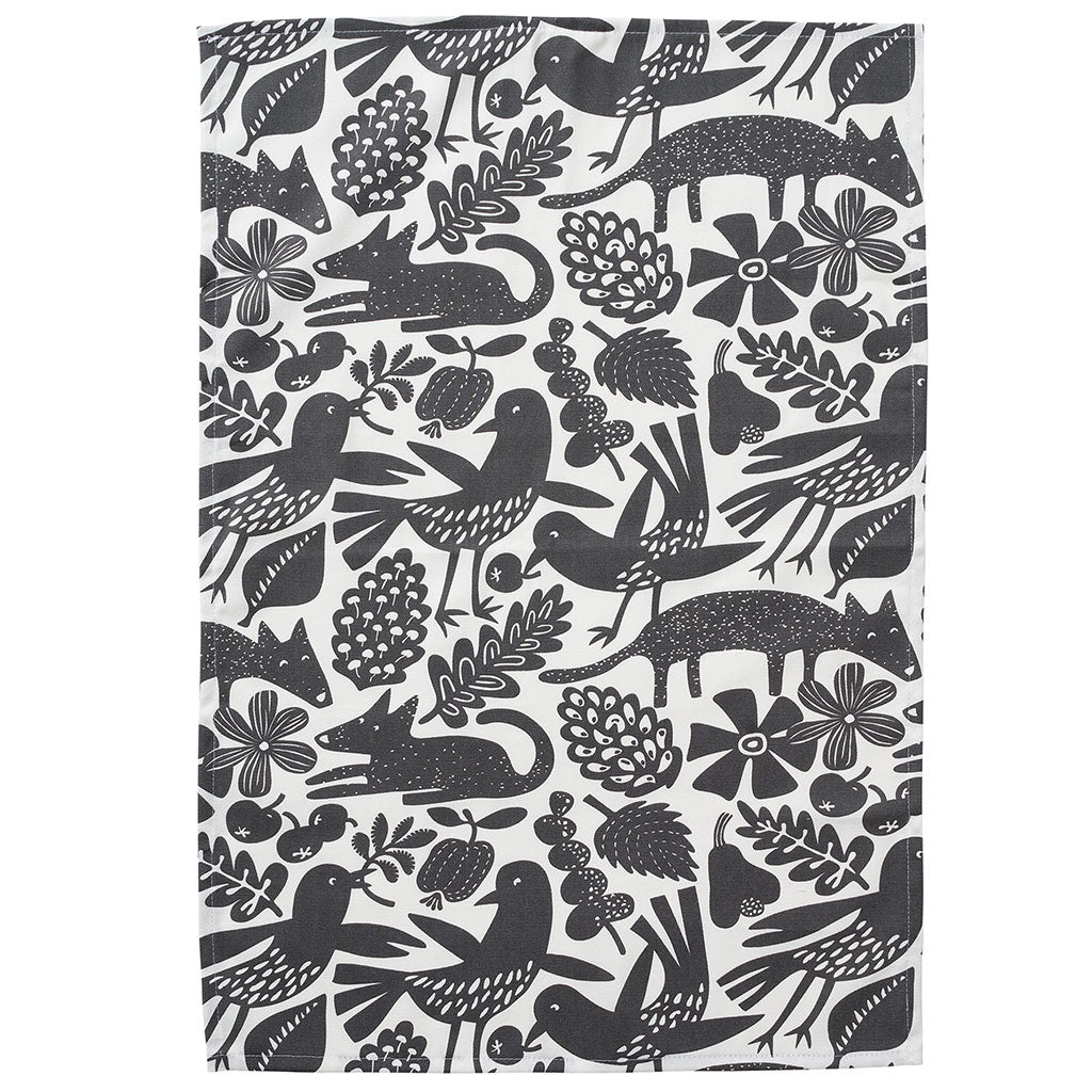 Peace Grey Kitchen Towel