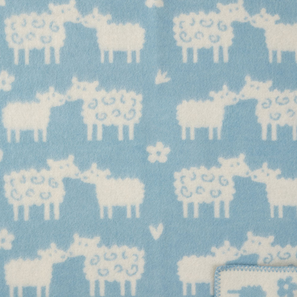 Bää Blue 65x90cm Eco Lambswool Blanket