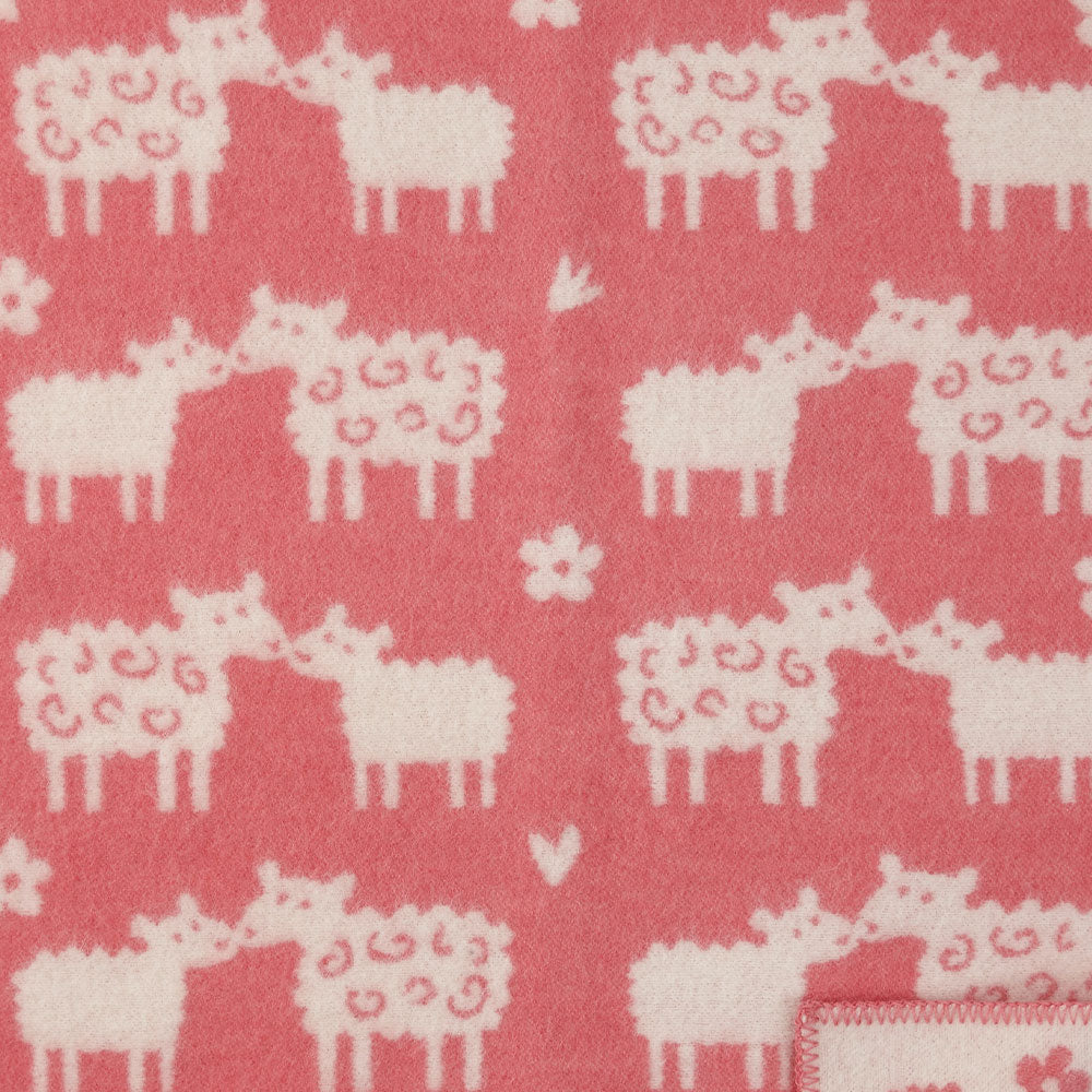 Bää Pink 65x90cm Eco Lambswool Blanket