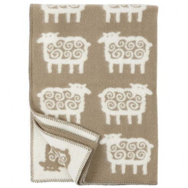 Sheep Beige Eco Wool Blanket
