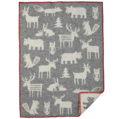 Forest Grey Eco Wool Blanket - Northlight Homestore