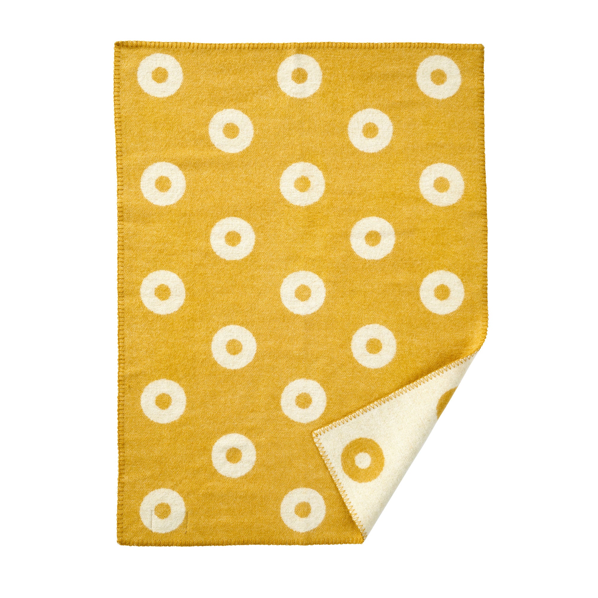 Rings Baby Yellow 65x90cm Premium Wool Blanket