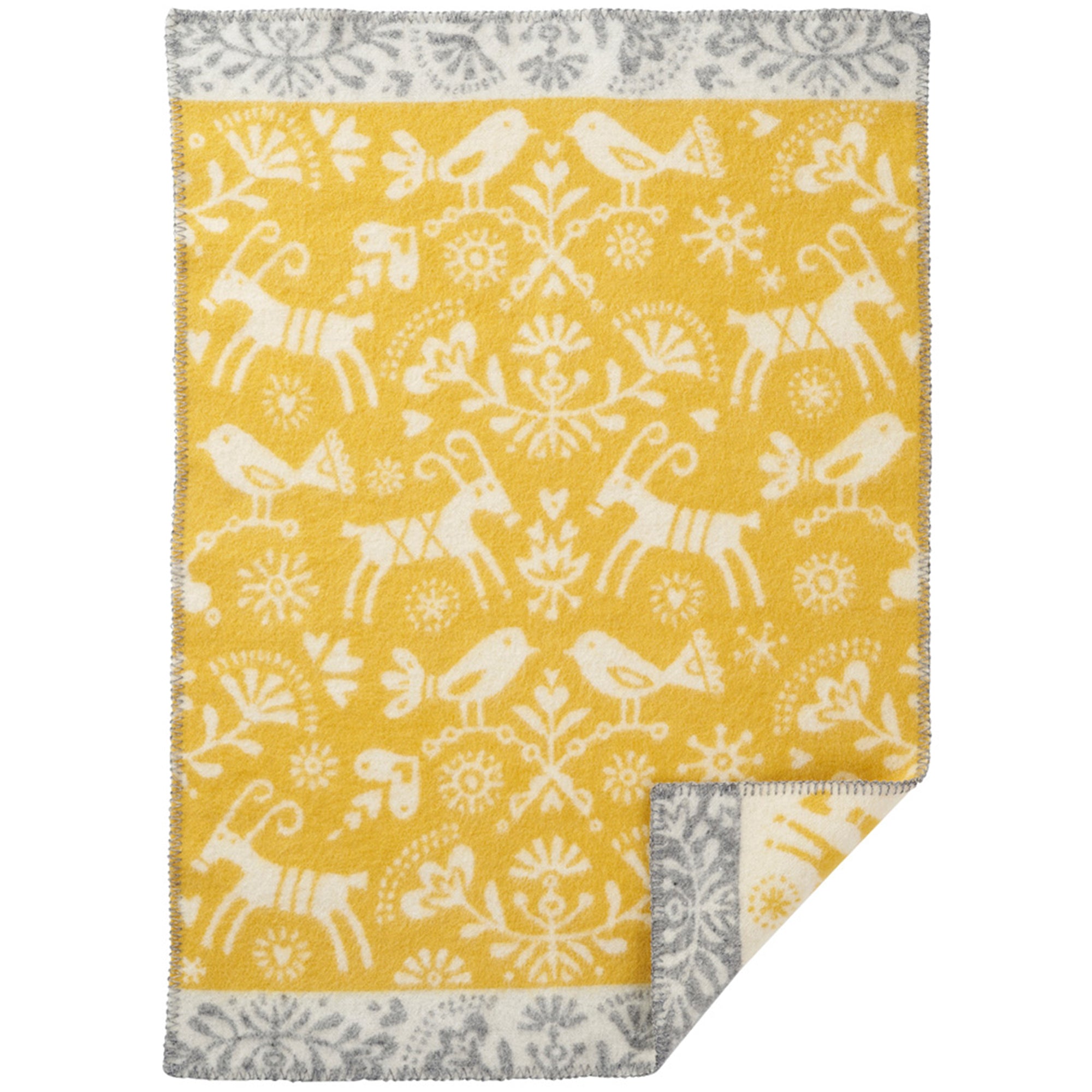 Joy Baby Yellow 65x90cm Eco Lambswool Blanket