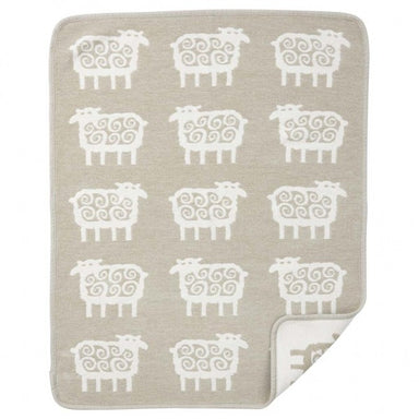 Sheep Beige Organic Cotton Chenille Blanket - Northlight Homestore