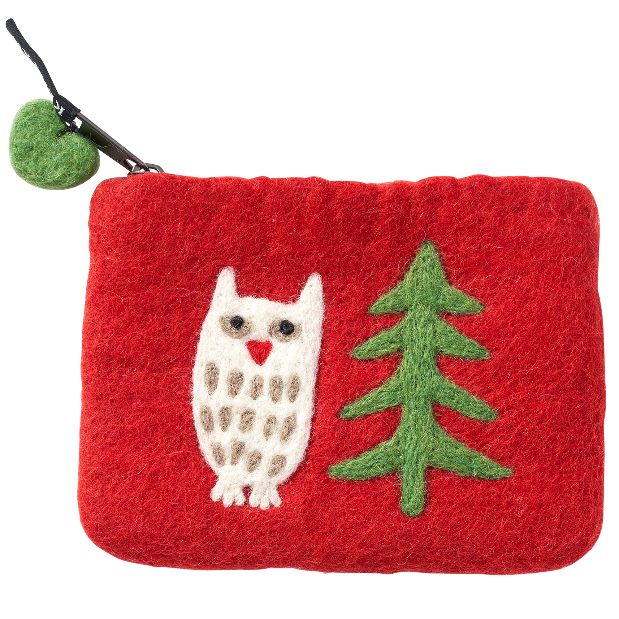 Felt Purse Forest Red