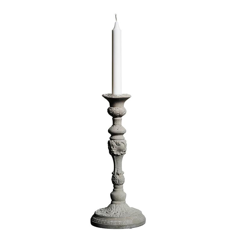 Concrete Grey Candle Holder