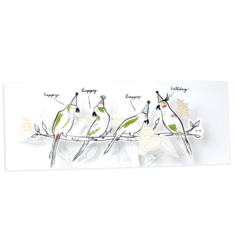Tropical Parakeets Card