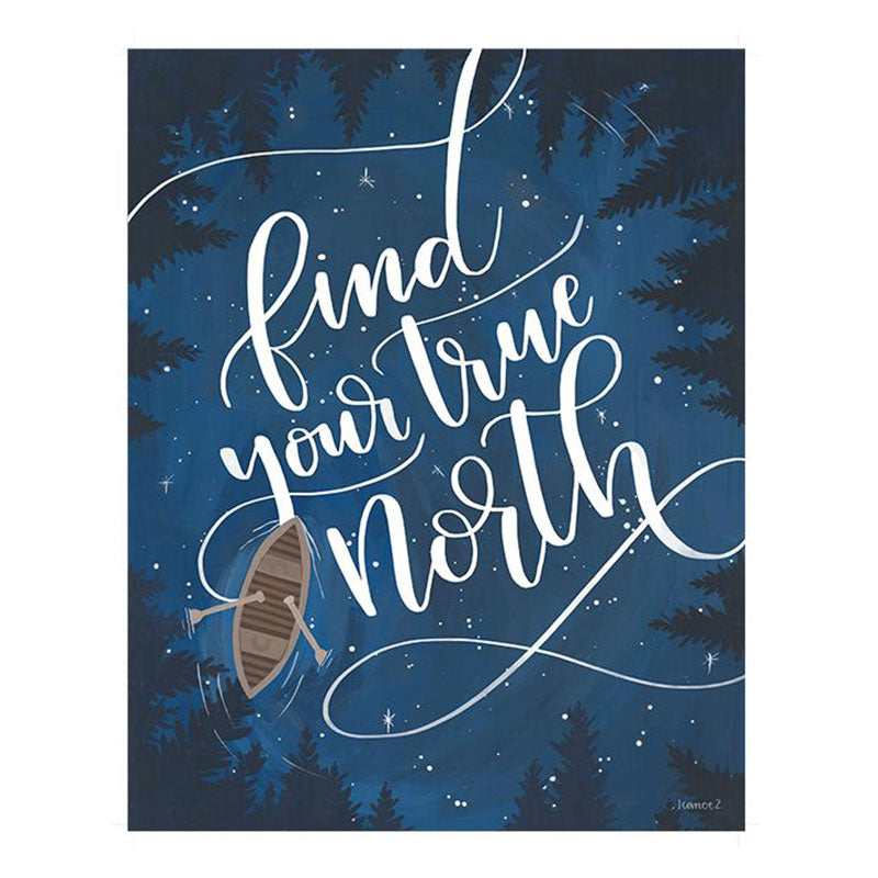 Find Your True North 28x35,5cm Print