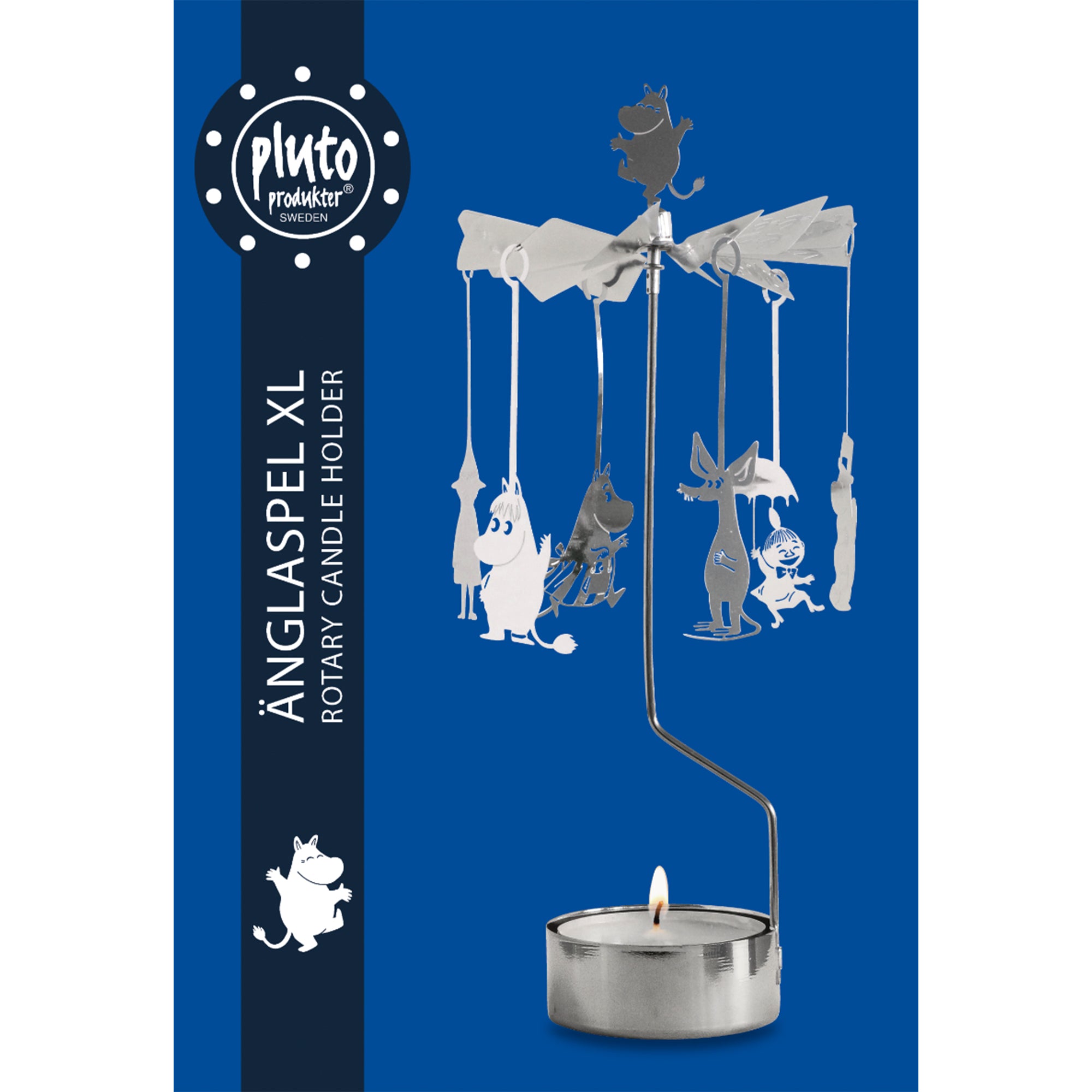 Moomin Silver Big Rotary Candle Holder