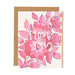 Pink Floral I Love You Card - Northlight Homestore