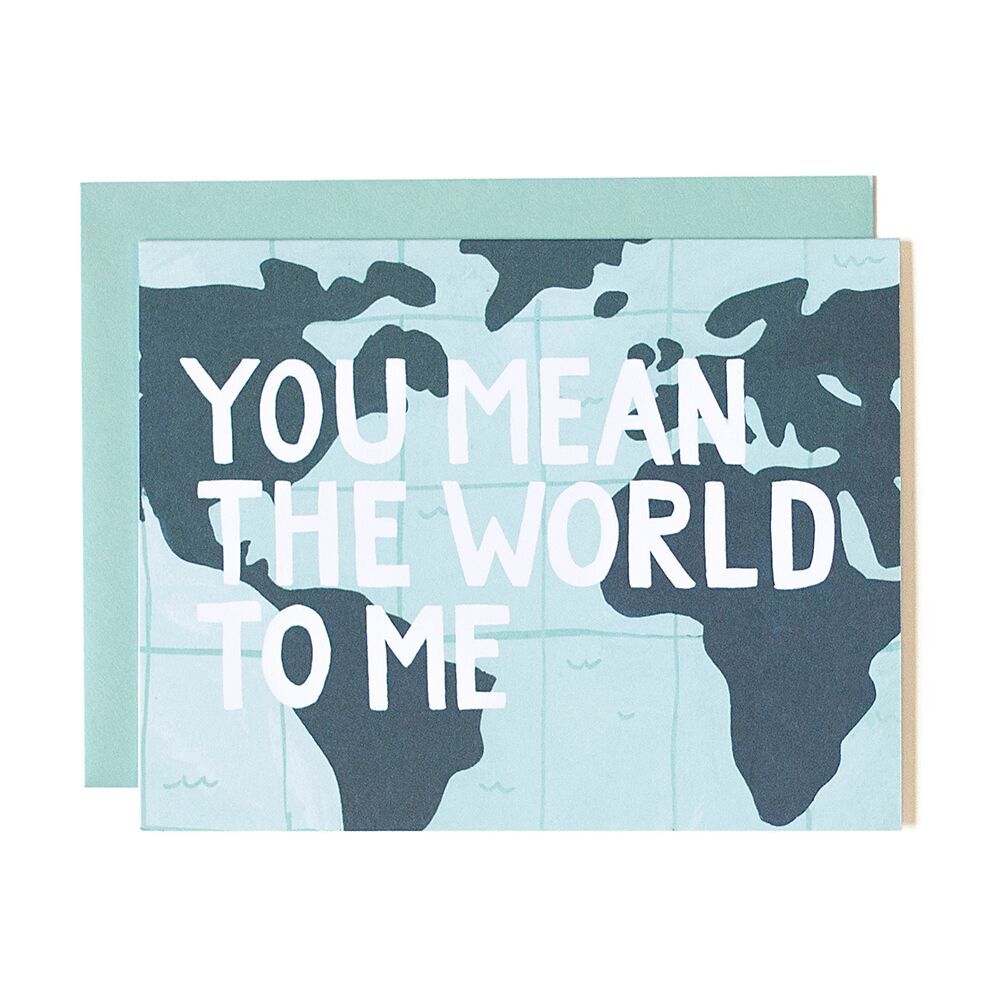 You Mean The World To Me Card - Northlight Homestore