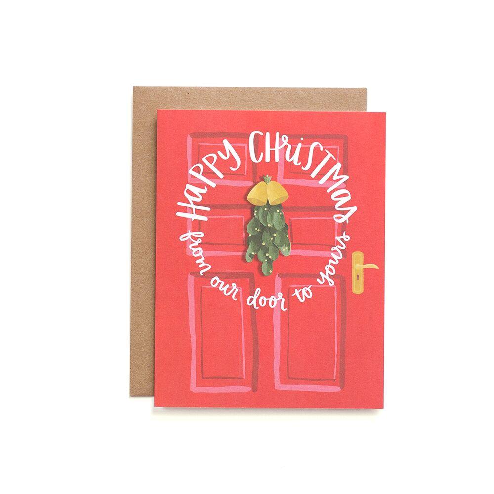 Mistletoe Door Card