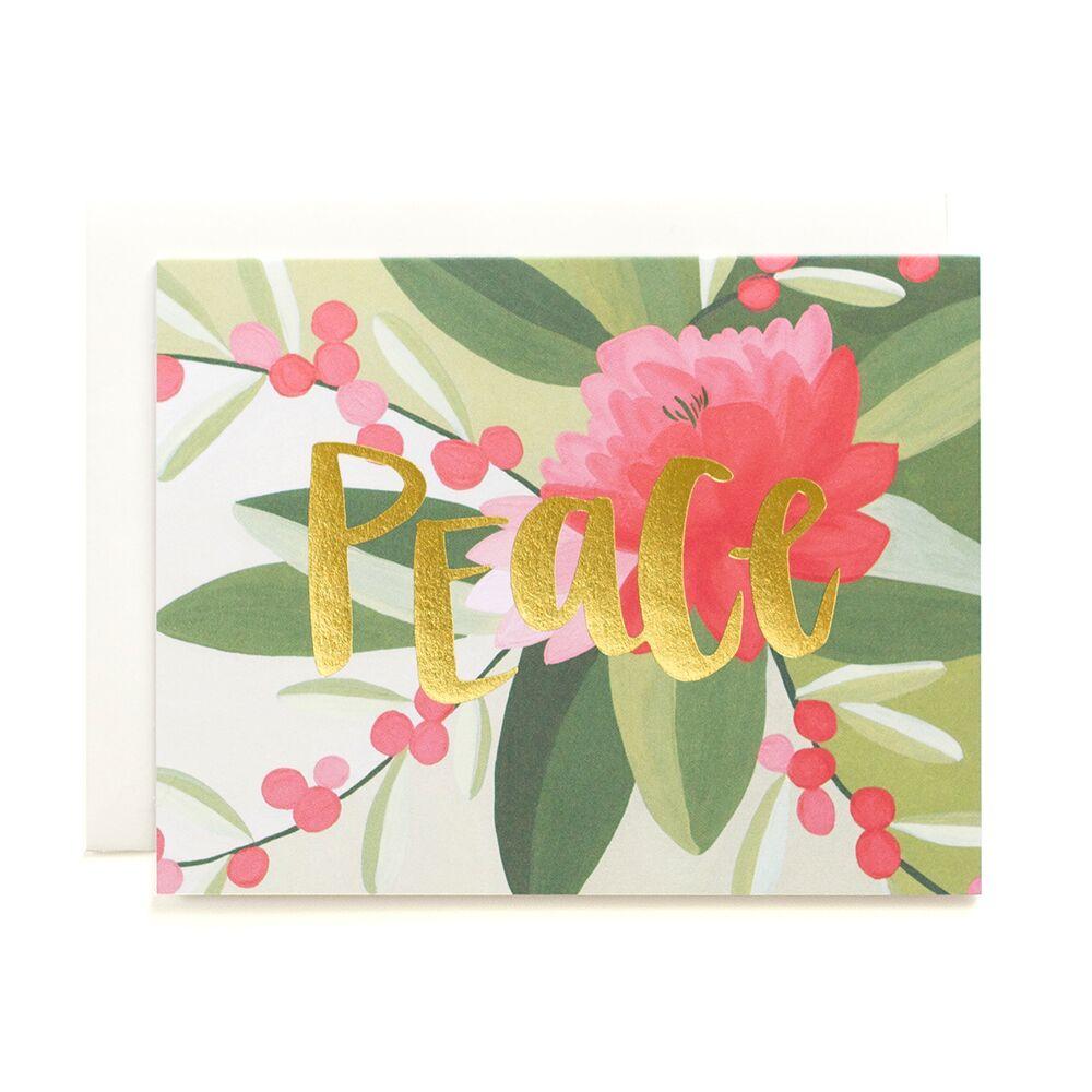Peace Floral Card