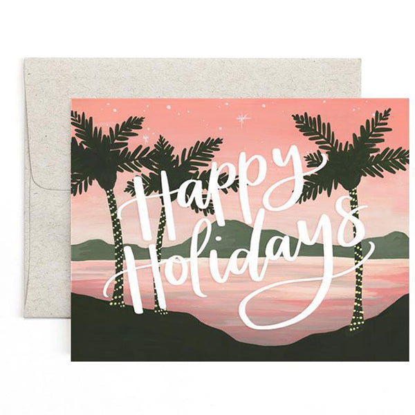 Holiday Palm Trees Card