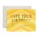 Yellow Stripe Birthday Card - Northlight Homestore
