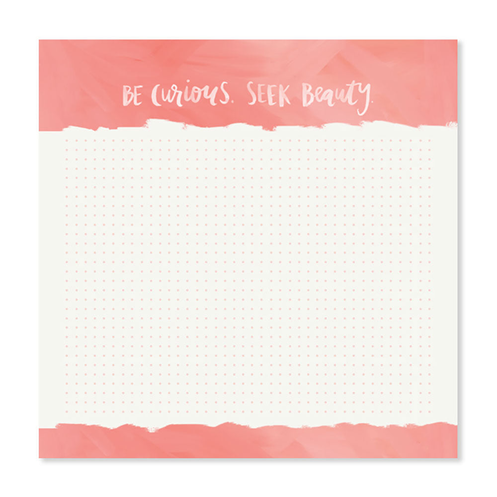 Be Curious Grid Notepad - Northlight Homestore