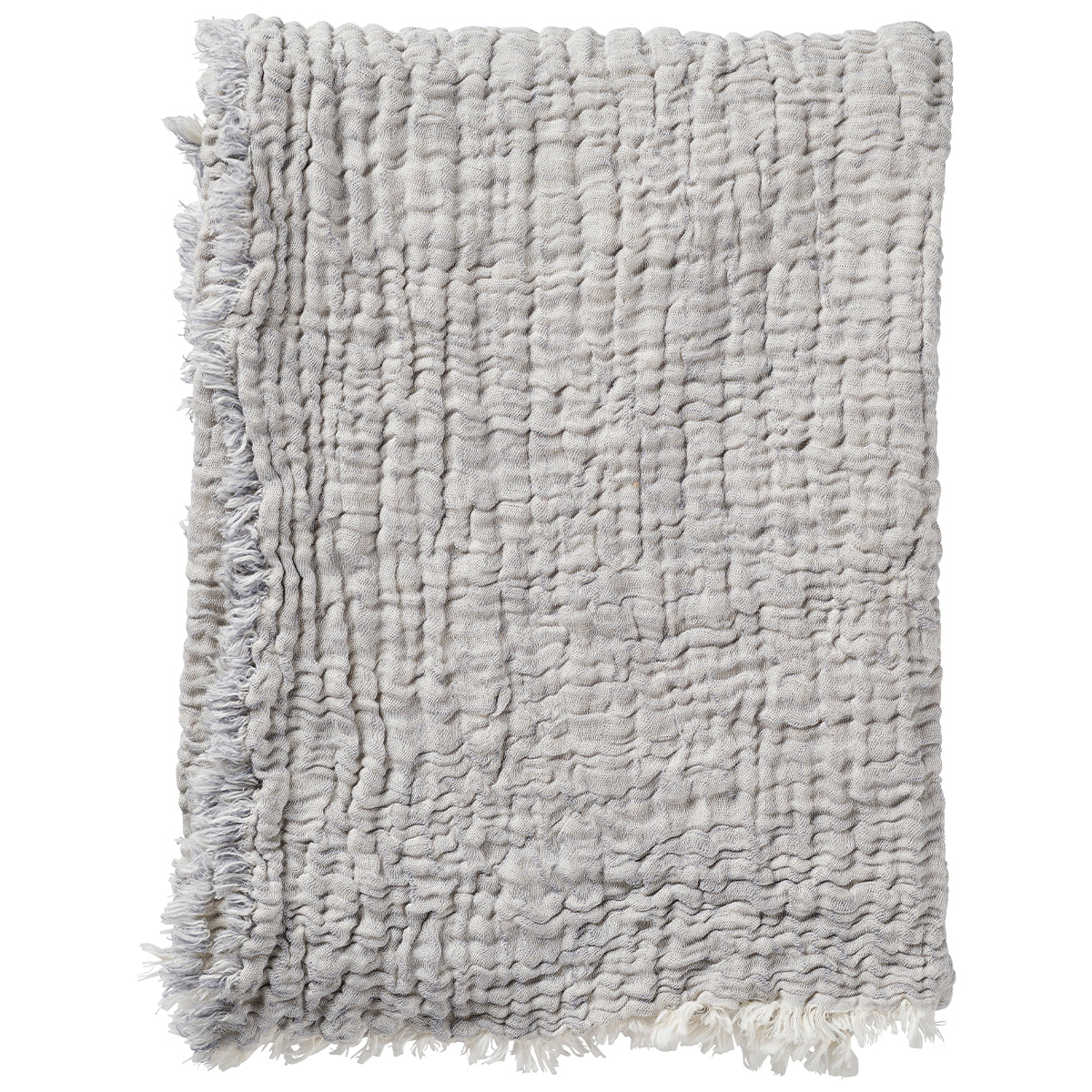 Duo Grey 130x170cm Organic Cotton/Linen Blanket