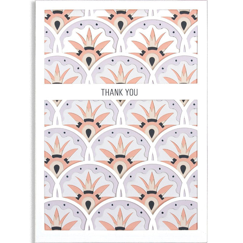 Scallop Layers Thank You Card