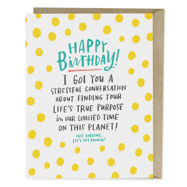Stressful Conversation Birthday Card - Northlight Homestore
