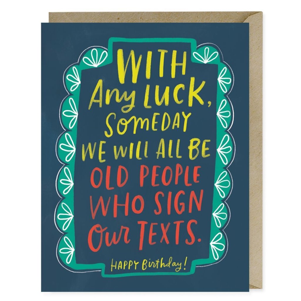 Sign Texts Birthday Card - Northlight Homestore