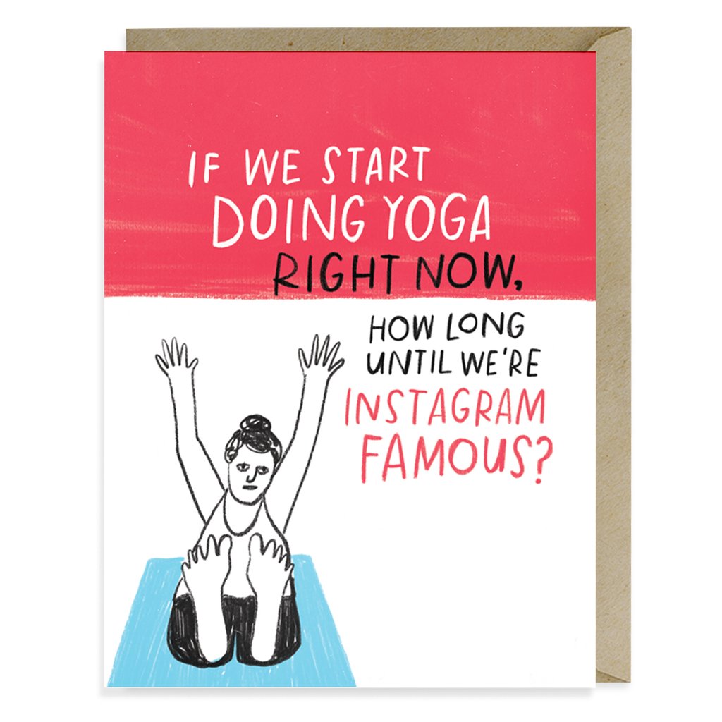 Yoga Instagram Famous Card - Northlight Homestore