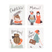 Assorted French Set - 8 Cards - Northlight Homestore