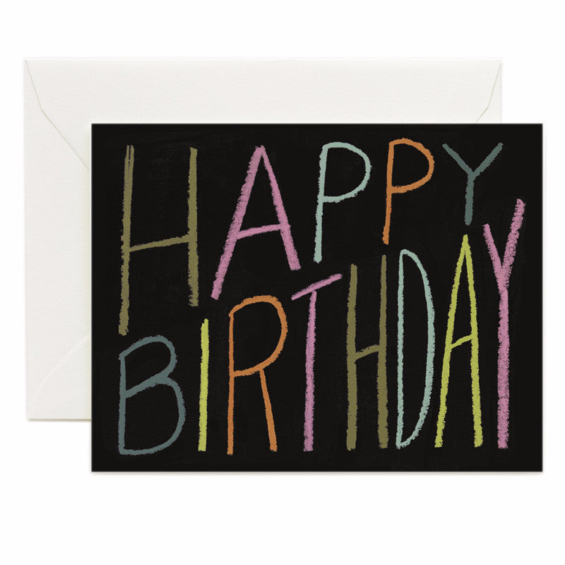Happy Birthday Crayon Card - Northlight Homestore