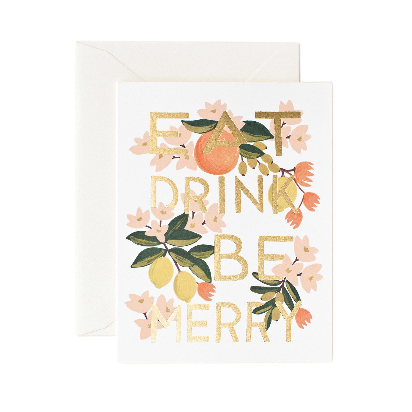 Eat Drink & Be Merry Card - Northlight Homestore