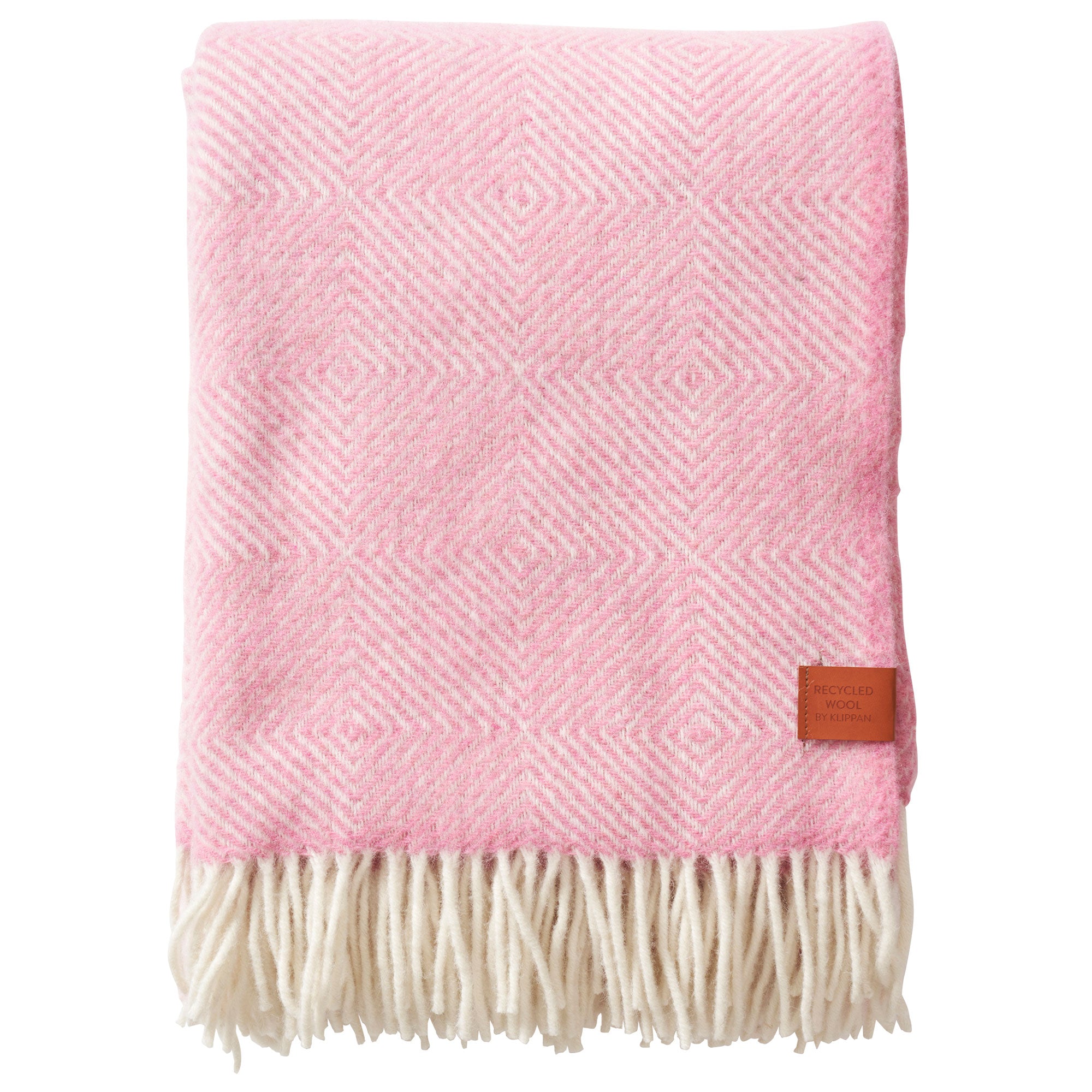 Gooseye Pink 130x200cm Recycled Wool Throw