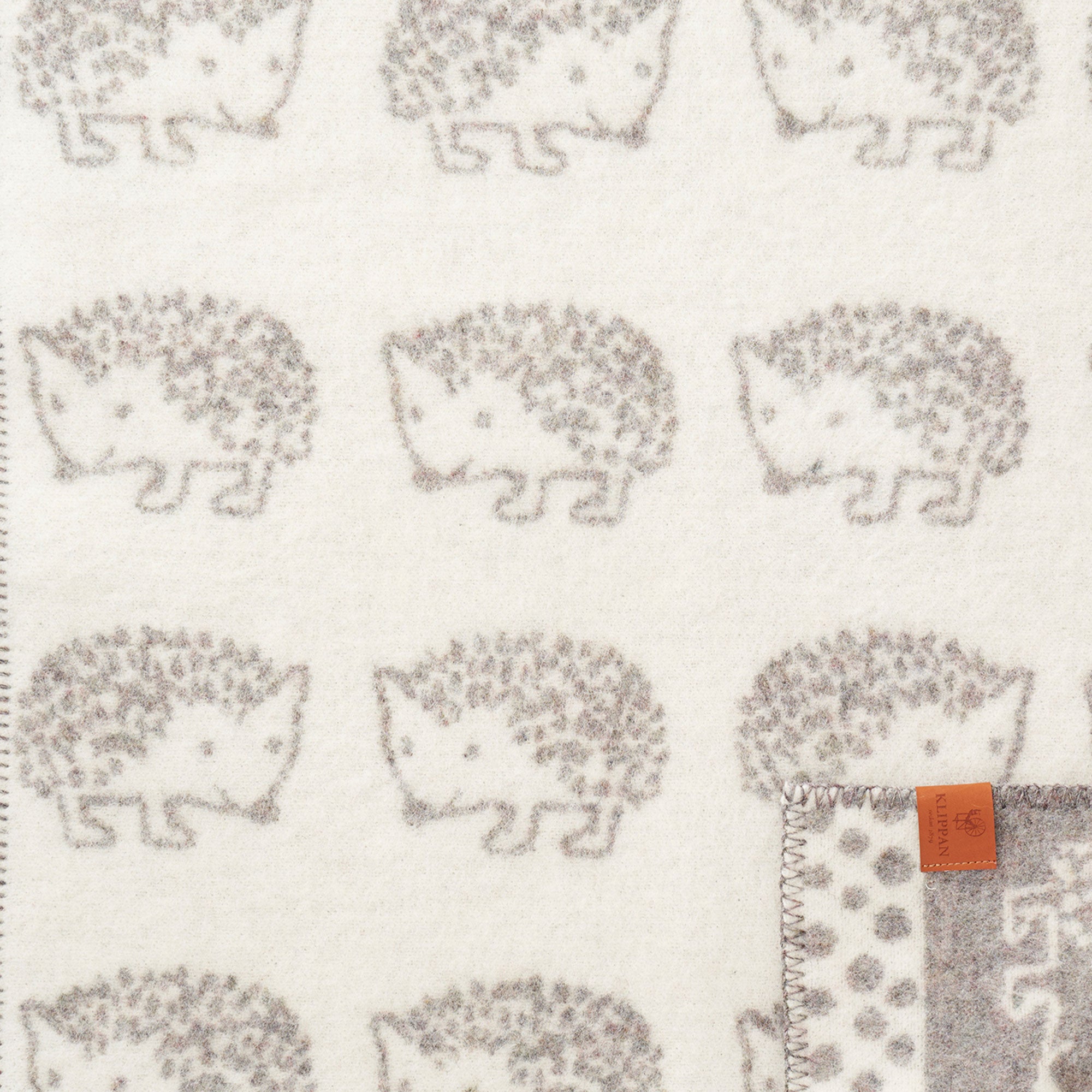 Hedgehog Grey 65x90cm Eco Lambswool Blanket