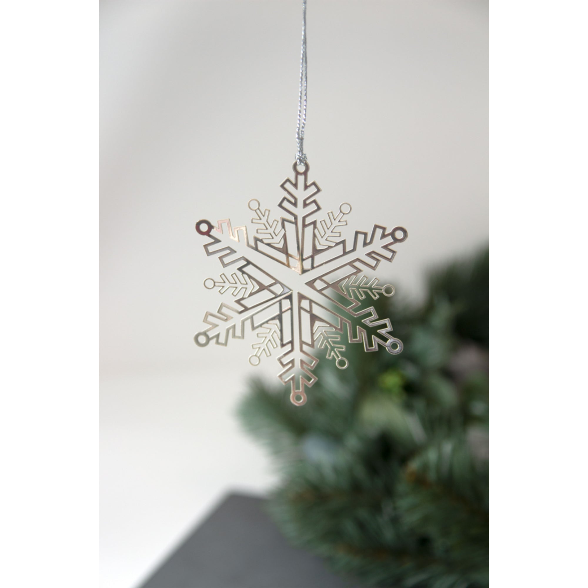 Snowflake Silver Decoration