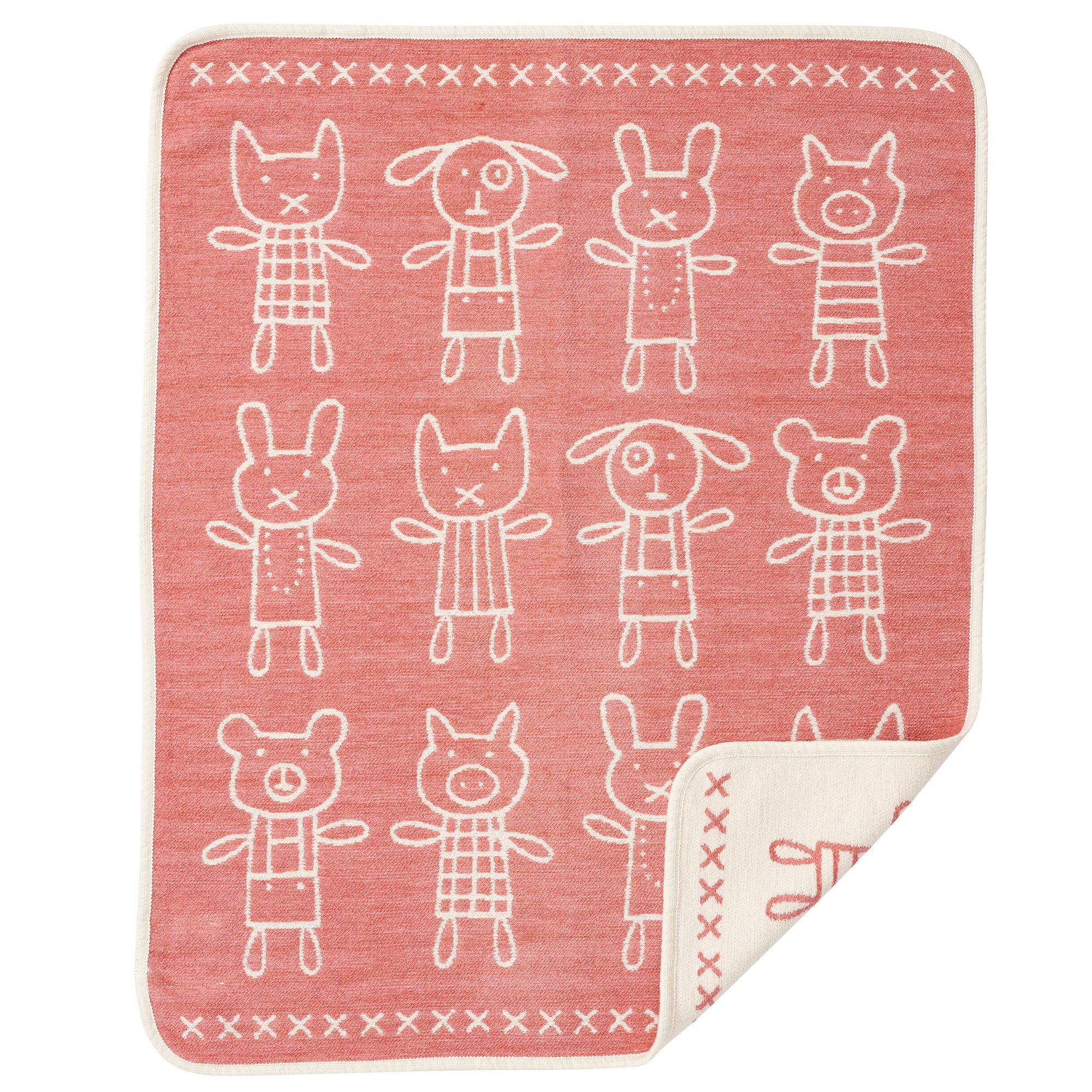 Hug Pink 70x90cm Organic Cotton Chenille Blanket