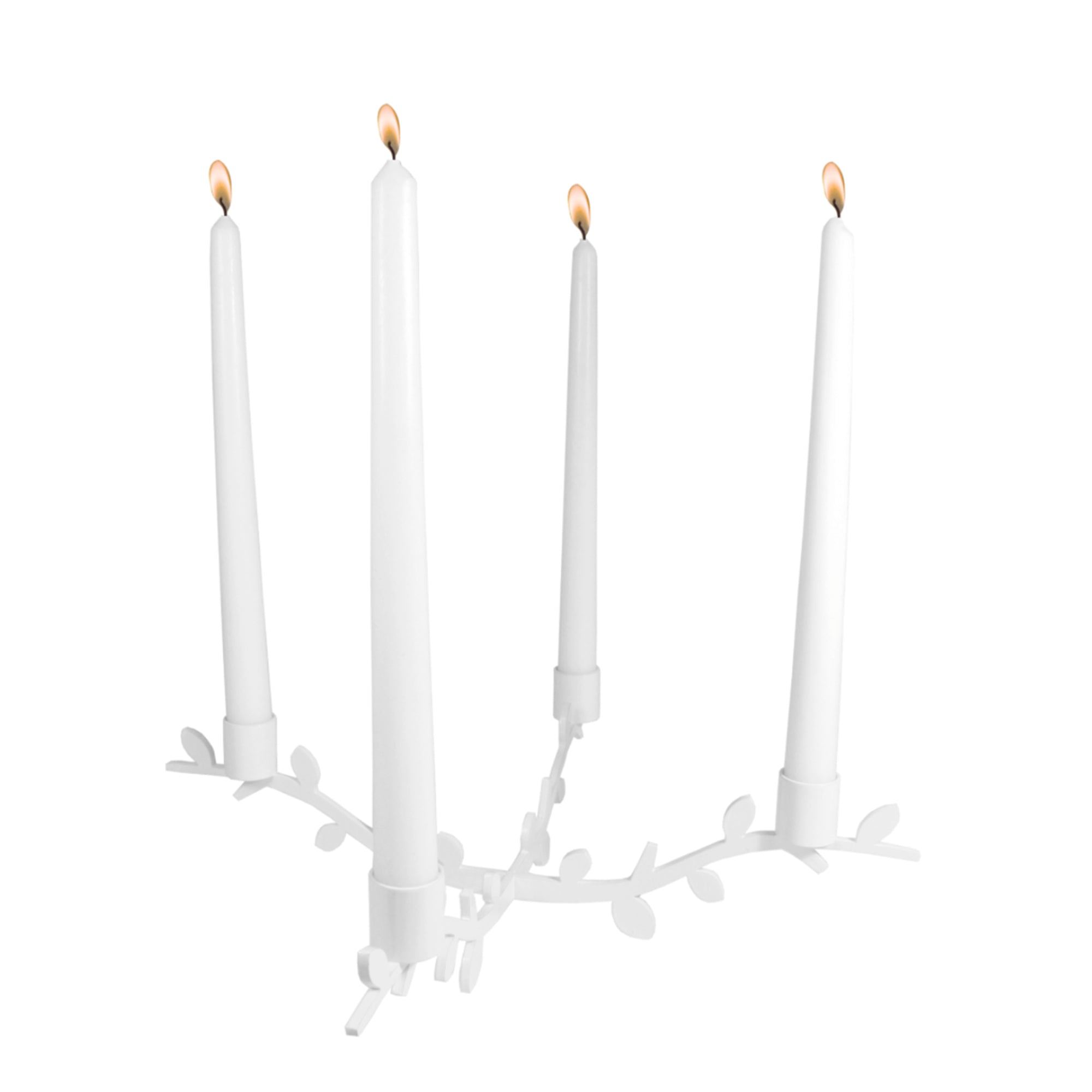 Branch Cross White Candle Holder