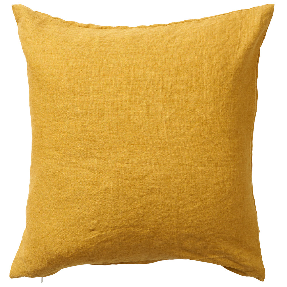 Linn Mustard 50x50cm Linen Cushion Cover