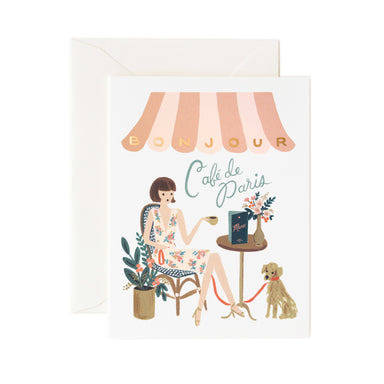 Paper Crown Bonjour Cafe Card - Northlight Homestore