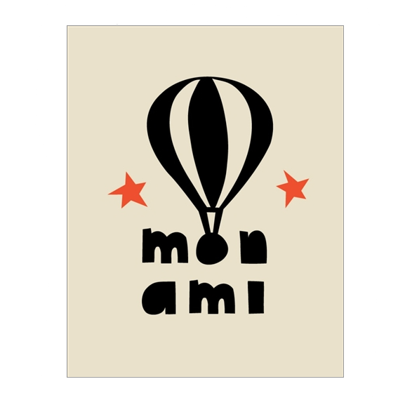 Paris - Mon Ami Greetings Card - Northlight Homestore