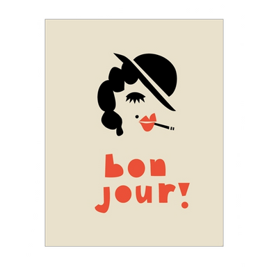 Paris - Bon Jour Greetings Card - Northlight Homestore