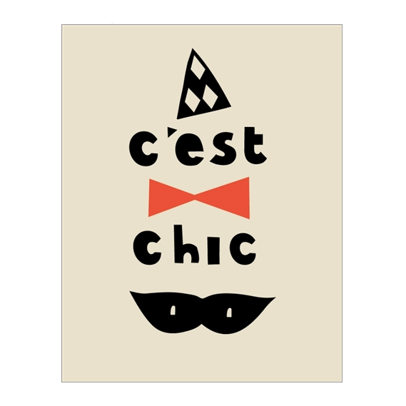 Paris - C'est Chic Greetings Card - Northlight Homestore