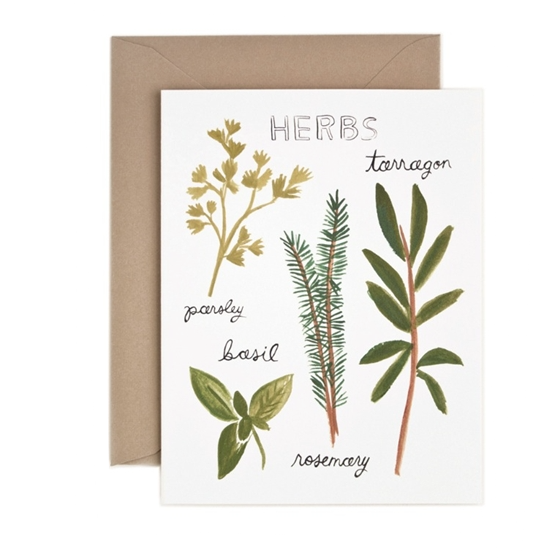 Herbs Card - Northlight Homestore