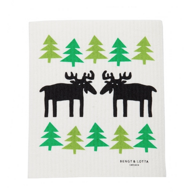 Moose in the Forest Dishcloth - Northlight Homestore