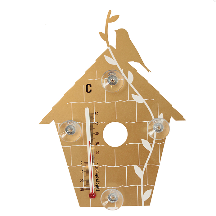 Bird House Gold Thermometer - Northlight Homestore