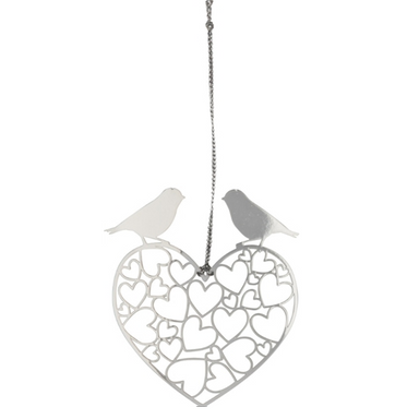 Lovebirds Silver Decoration - Northlight Homestore