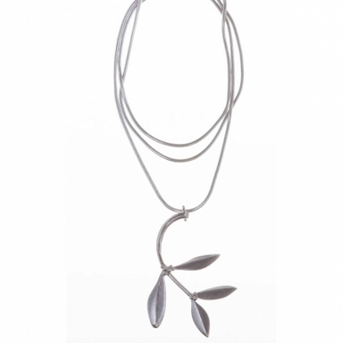 Sterling Silver Olive Pendant With Chain - Northlight Homestore
