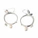 Silver With White Pearls Vine Earrings - Northlight Homestore