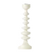 Curve White Large Candlestick - Northlight Homestore
