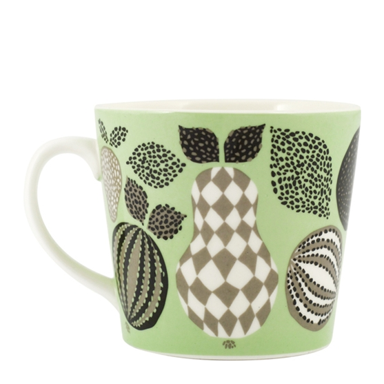 Fruit Green Porcelain Mug - Northlight Homestore